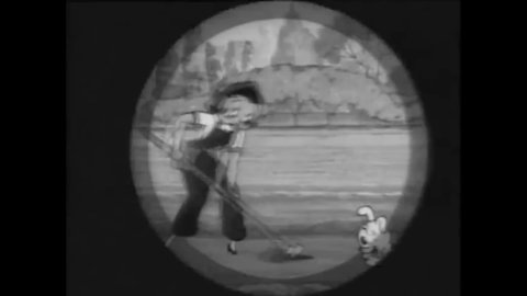 CIRCA 1939 - In this animated film, Betty Boop and Pudgy plant crops but crows eat the seeds.
