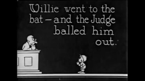 CIRCA 1922 - In this animated film, Felix the Cat has to miss an exciting baseball game.