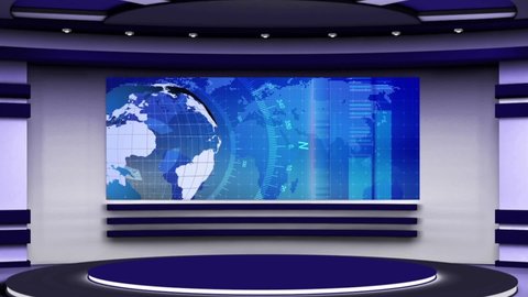 News Tv Studio Set Stock Footage Video 100 Royalty Free Shutterstock