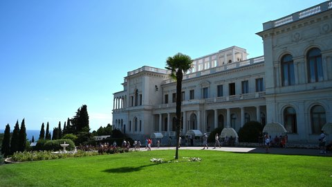 Livadia Palace on a clear Sunny day. Republic Of Crimea, Russia. September 9, 2020
