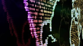 World Map. Animated World map with effects and glowing particles. - Powered by Shutterstock - Get 15% off with code: PIKWIZARD15