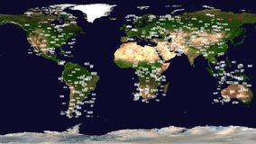 Map animation displaying rising covid-19 cases worldwide - Powered by Shutterstock - Get 15% off with code: PIKWIZARD15