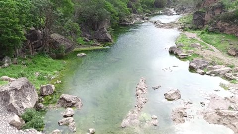 The flow of valleys in the city of Salalah, Oman