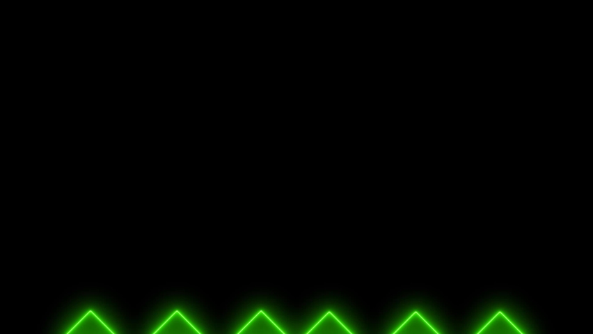 ARROW BACKGROUND neon lights green light effect arrow shape pattern arrow animations. neon sign flashing neon lights.  | Shutterstock HD Video #1061079970