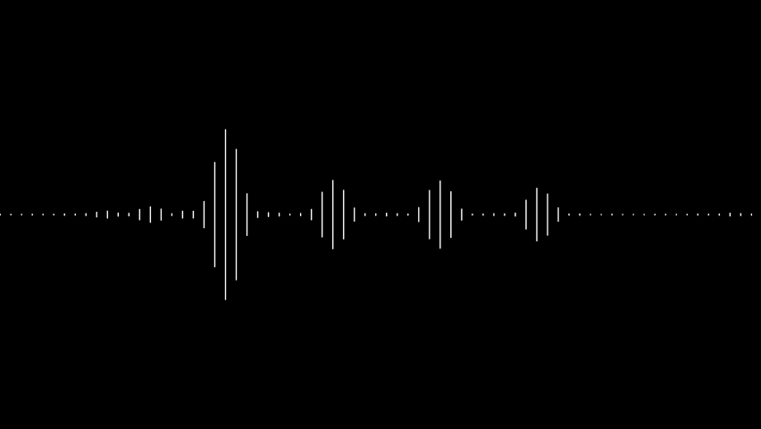 Sound wave isolated on black background. Line digital sound wave equalizer. Audio technology circle concept and design under the concept of dark emphasize simplicity or animated background. | Shutterstock HD Video #1061097142