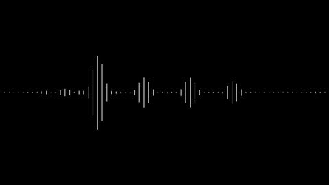 Sound wave isolated on black background. Line digital sound wave equalizer. Audio technology circle concept and design under the concept of dark emphasize simplicity or animated background.