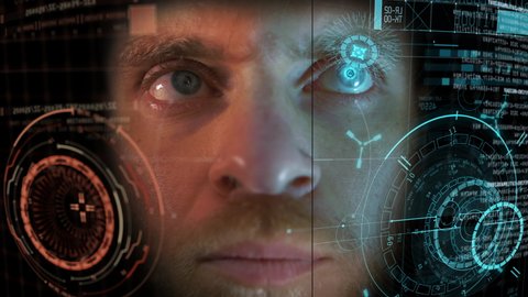 Behind the scene of visual effects making of astronaut Ironman GUI, holographic CGI screen
