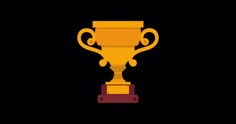 Trophy cup vector icon winner gold illustration award champion prize. Sport championship symbol victory isolated competition win success