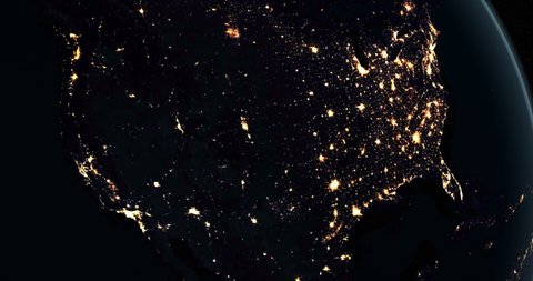 At Night Over Usa The Stock Footage Video 100 Royalty Free Shutterstock