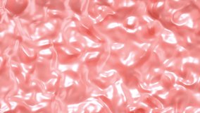 Pink waves macro motion background loop