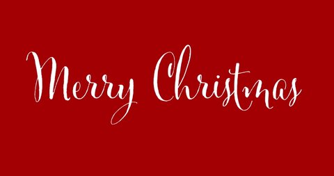 Merry Christmas Red Vector Brush Calligraphy Stock Vector (Royalty Free ...