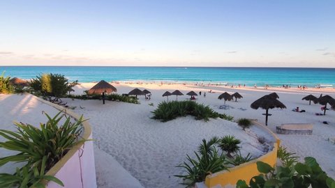 Cancun, Playa Delfines (Dolphin Beach) nicknamed El Mirador (The Lookout) – one of the most scenic public beaches in Riviera Maya