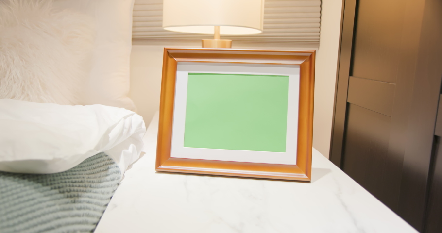 Frame in room. Frame in room