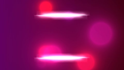 A light video of boke, in the form of iridescent purple rings, against a crimson background and yellow, horizontal stripes. Blurred spots of light create a nice, light backdrop for your projects and 