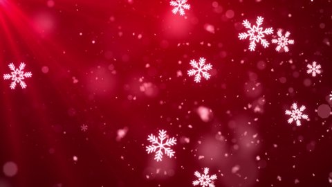 white confetti snowflakes bokeh lights on Stock Footage Video (100% ...