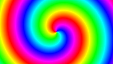 Ribbon Spinning Rainbow Spectrum Spiral Bright Stock Footage Video (100 ...
