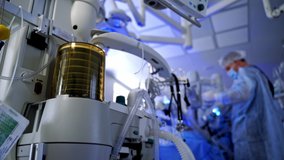 Movement of pulmoflator during surgery. Medical device for artificial lung ventilation. Saving life during COVID-19 and coronavirus. - Powered by Shutterstock - Get 15% off with code: PIKWIZARD15