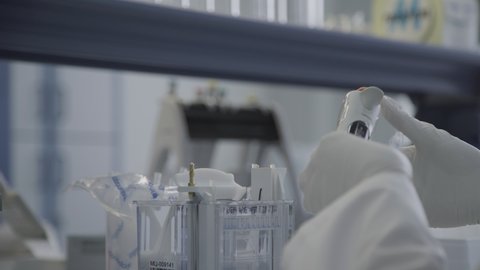  Laboratory work on a new vaccine
