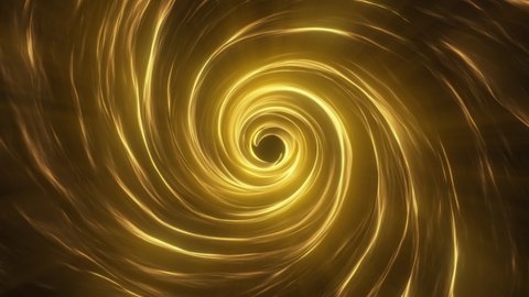 Glowing Gold Light Rays Abstract Twisting Tunnel  Loop Background