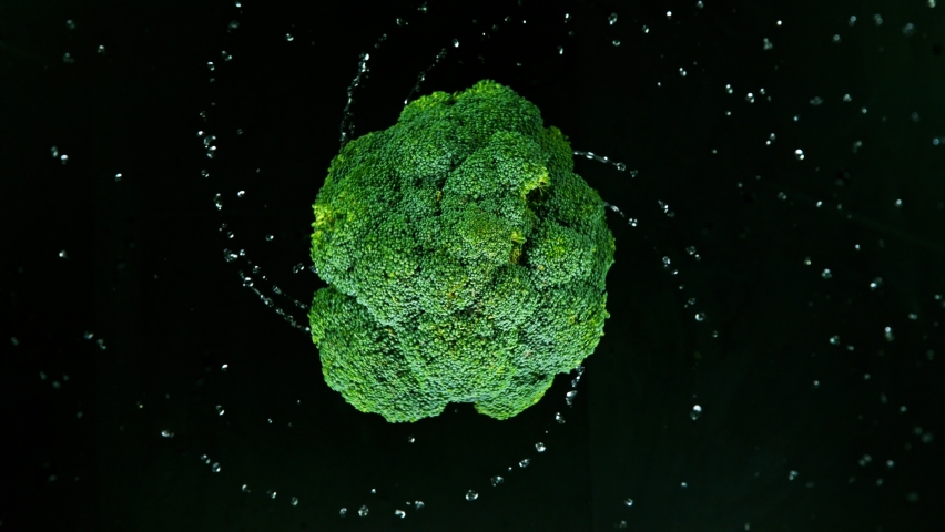 Super Slow Motion Shot of Rotating Broccoli, 1000 fps. | Shutterstock HD Video #1061295352