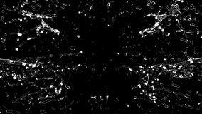 Water Circular Explosion Splash isolated Slow Motion 4k With Alpha Channel - Powered by Shutterstock - Get 15% off with code: PIKWIZARD15