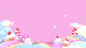 Looped sweet candy land animation. - Powered by Shutterstock - Get 15% off with code: PIKWIZARD15