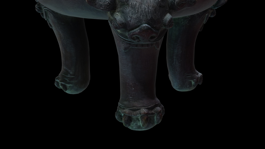 Chinese Censer rotation detail - 3D model animation on a black background
Title:Chinese censer
Author:Giebel
Source:sketchfab.com
License: CC Attribution
