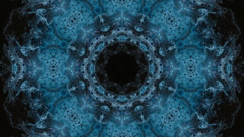 Abstract geometric kaleidoscope background. 4K seamless pattern. Beautiful kaleidoscope mosaic texture