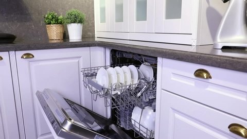 Modern Style Of White Kitchen Stock Footage Video 100 Royalty Free 1035413174 Shutterstock