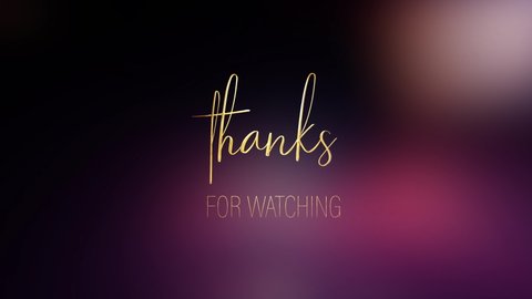 Thank You Watching Stock Video Footage 4k And Hd Video Clips Shutterstock