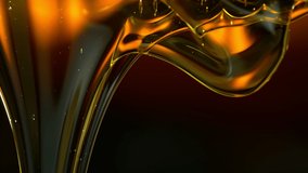 Super Slow Motion Shot of Flowing Golden Viscous Liquid at 1000fps. - Powered by Shutterstock - Get 15% off with code: PIKWIZARD15
