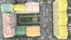 Architecture. Residential complex. Aerial view.