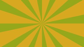 4k video of green yellow animated comics background. 