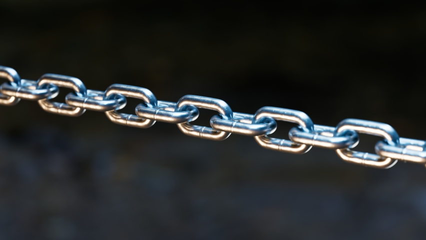 Animation of breaking silver chains. Metal or steel chain is blown to pieces. Concept of regains freedom. Break free from weakness. Symbol of strength, power, free, liberty. Powerful independence.
 | Shutterstock HD Video #1061405401
