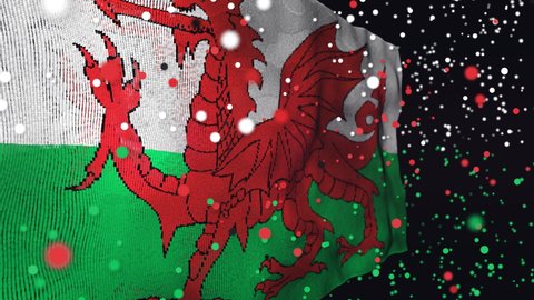 Amazing particle animation of the Welsh flag