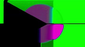 Analog Video Art Multicolor Abstract Shape Signal Noise Feedback Manipulation