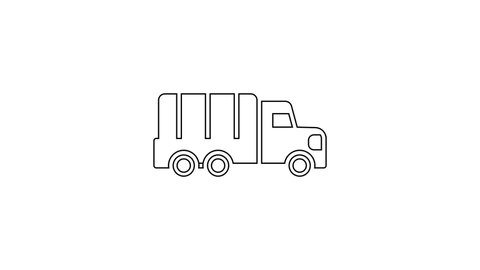 Illustration Roll Off Truck Dumpster Truck Stock Vector (Royalty Free ...