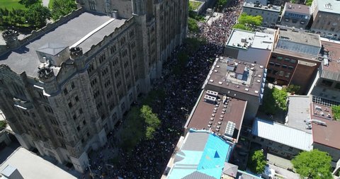4k Drone Footage of BLM Protests by Parliament & US Embassy. 