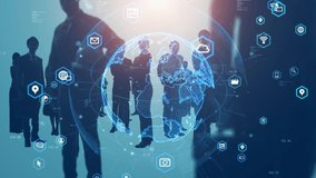 Global business network concept. Group of person. Teamwork. Human resources. - Powered by Shutterstock - Get 15% off with code: PIKWIZARD15