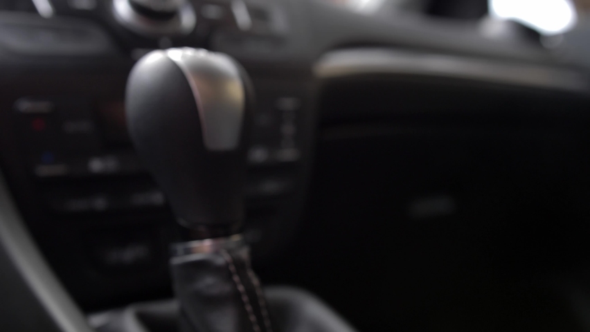 Driver Changing Gears with Manual Transmission Gear Stick | Shutterstock HD Video #1061532031