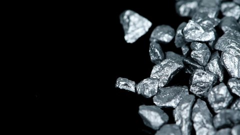 Heap Silver Nuggets Background Seamless Loopable Stock Footage Video ...