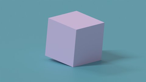 Abstract background of 3D cube split itself infinitely, 3D rendering