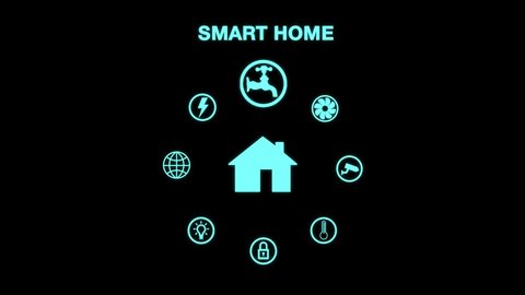 Smart Home 2d Animation Home Automation Stock Footage Video (100%  Royalty-free) 1040915147 | Shutterstock
