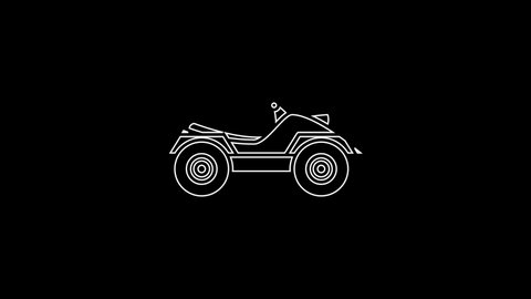 Vector Black Tractor Icon On White Stock Vector (Royalty Free ...