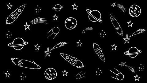 Cartoon Astronaut Wallpaper Stock Video Footage 4k And Hd Video Clips Shutterstock