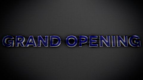 Grand opening advertisement text intro outro 
