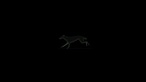 Running Dog Loading Screen Rgbalpha Stock Footage Video (100% Royalty ...
