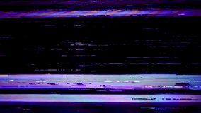 Abstract TV noise background with animated glitch texture pattern. TV noise or glitch patterns for creating communications technology or digital businesses.