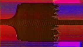 Analog Video Art Multicolor Abstract Shape Signal Noise Feedback Manipulation