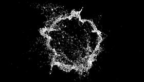  Circular Water Explosion with Splashes isolated 4k with Alpha Channel - Powered by Shutterstock - Get 15% off with code: PIKWIZARD15
